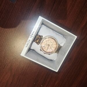 Michael Kors Gold Watch with Crystal Accents